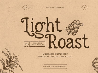 Light Roast - Handdrawn Serif