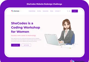 SheCodes Website Redesign Challenge