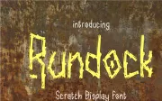 Rundock - Scratch Display Font