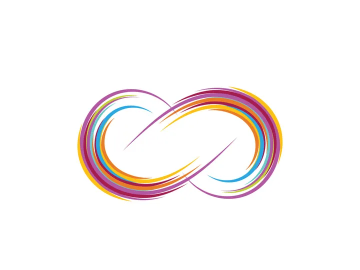 Infinity icon illustration design template