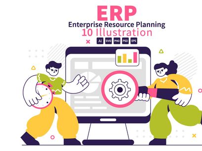 10 ERP Software System Illustration
