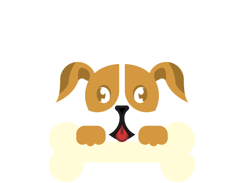 Dog logo vector design icon illustration template