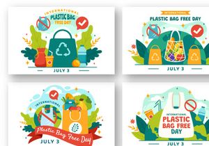 8 International Plastic Bag Free Day Illustration