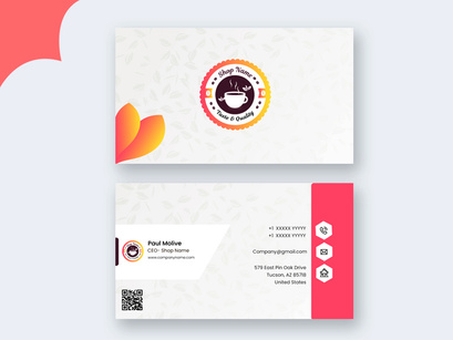 Food and Travel Business Card Design