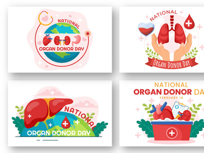 12 National Organ Donor Day Illustration