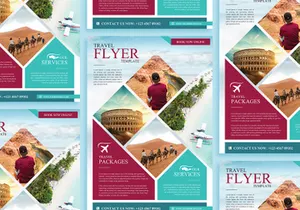 Free Modern Travel Flyer Template