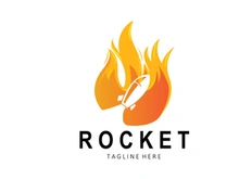 Rocket Logo Design, space exploration vehicle