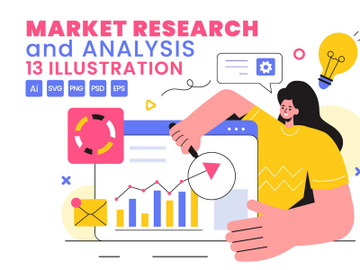 13 Market Research and Analysis Illustration preview picture