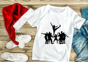 Silhouette of a group of dancers in dynamic poses
