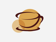 Coffee cup Logo  coffee shop vector icon design