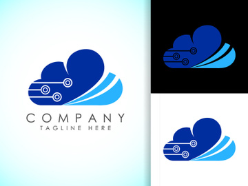 Creative cloud computing vector logo design template. Cloud  logo for your corporate business. preview picture