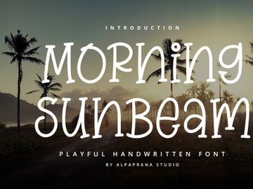Morning Sunbeam - Handwritten Font preview picture