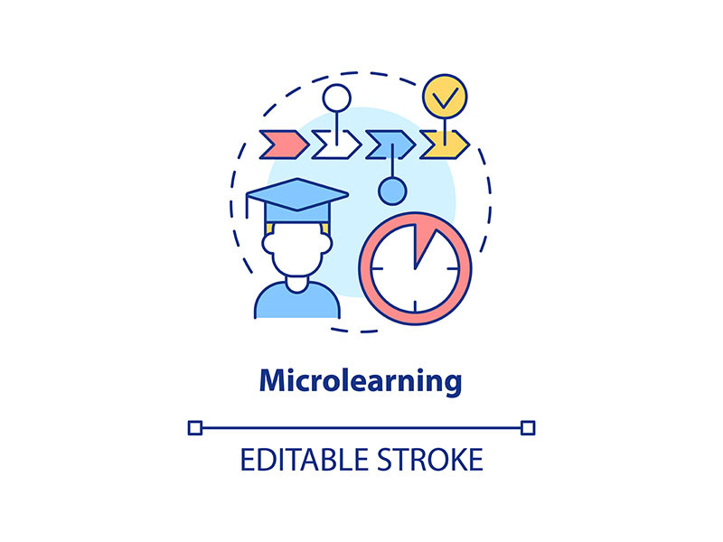 Microlearning concept icon