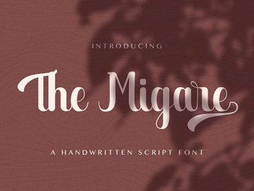 The Migare - Handwritten Font preview picture