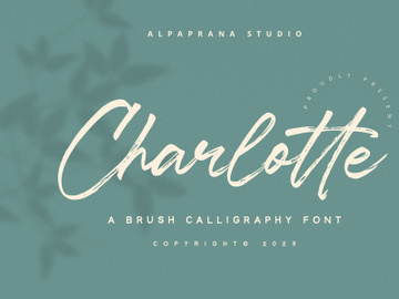Charlotte - Brush Calligraphy Font preview picture