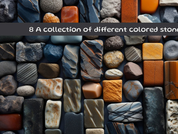 A collection of different colored stones background preview picture