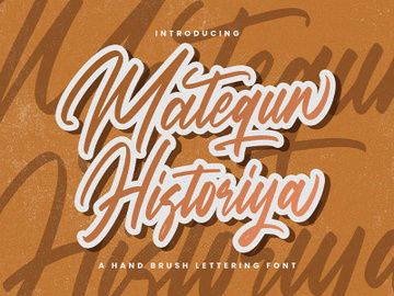 Matequn Historiya - Handwritten Font preview picture