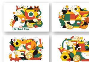 10 Herbal Tea Illustration