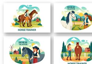 10 Horse Trainer Illustration