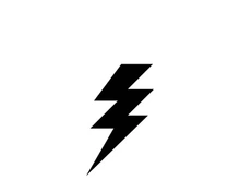 Lightning bolt flash thunderbolt icons vector