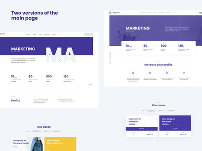 Web UI kit for Marketing or IT agency