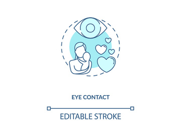 Eye contact concept icon preview picture