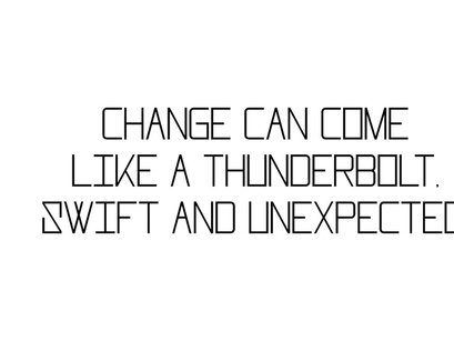 Thunderbolt - Minimalist Display Font
