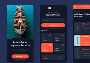 Seguimiento - Logistic Tracking App Dark Mode