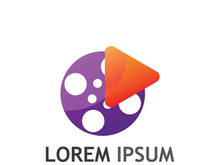 Movie abstract logo.