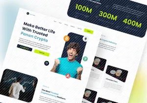 Panen Crypto - Crypto Market Website Landing Page