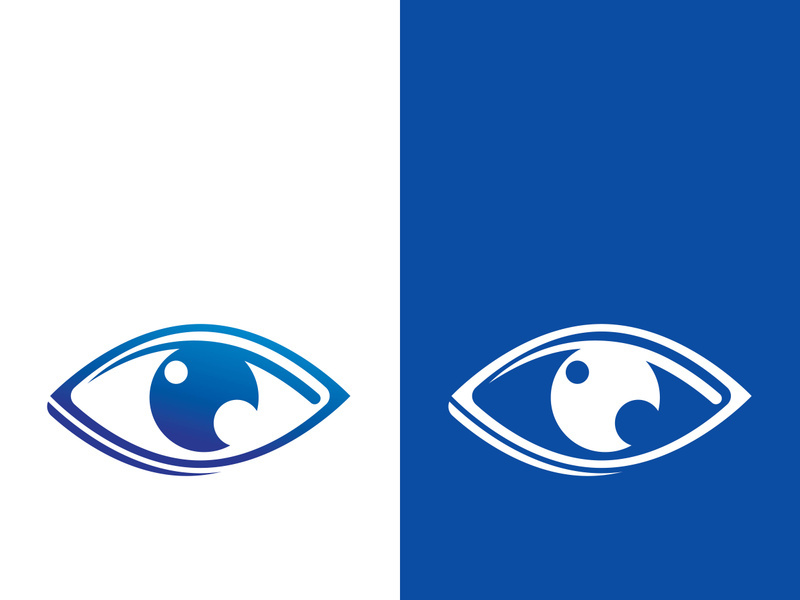 Eye logo icon design template illustration