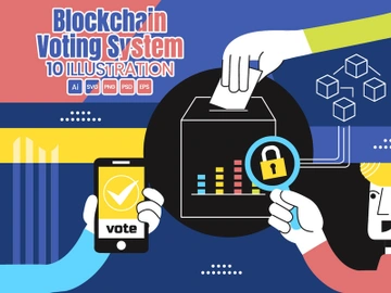 10 Blockchain Voting System Illustration preview picture