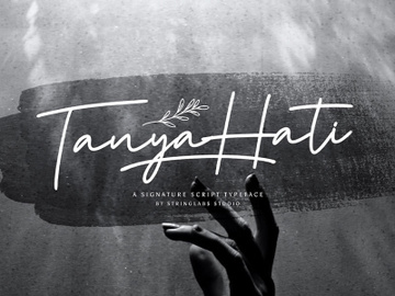 Tanya Hati - Signature Script Font preview picture