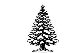 Decorative Christmas Tree with Snow Accents for Holiday Celebrations