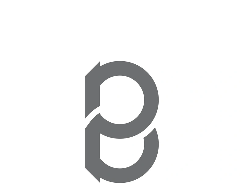 B letter logo template vector illustration