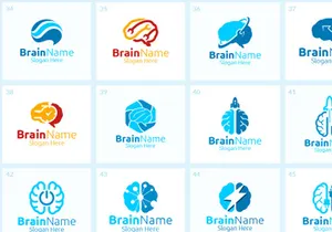 65+ Brain Logo Bundle