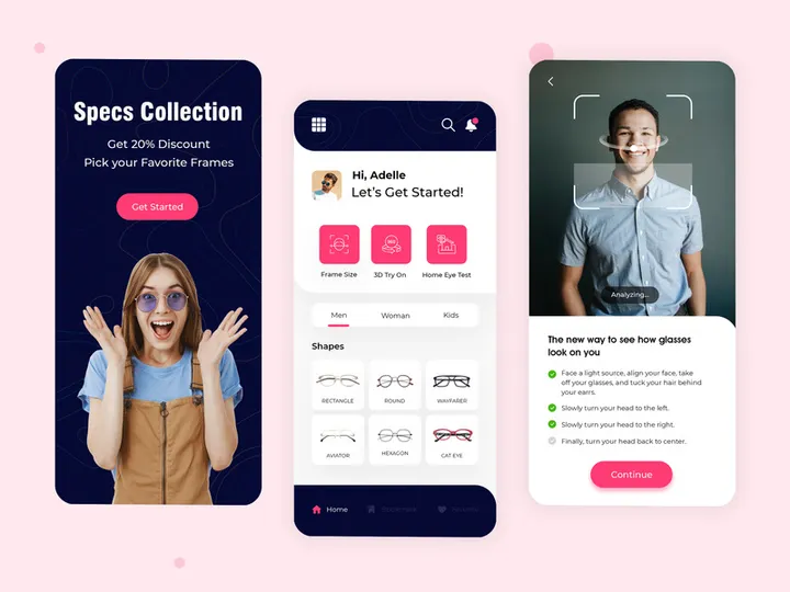 AI-Based Online Specs Mobile App