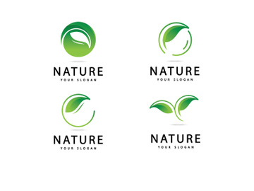 Green leaf logo  Nature icon design preview picture