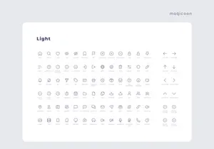 Magicoon - Modern Icons Library
