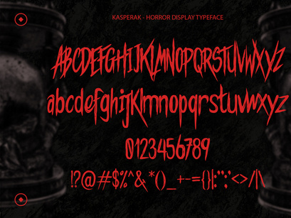 Kasperak - Horror Display Typeface