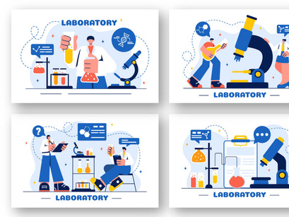 18 Laboratory Science Illustration