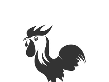 Rooster logo icon vector and symbol template design illustration preview picture