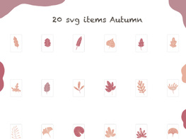 20 svg icons autumn plant images pictures painting preview picture