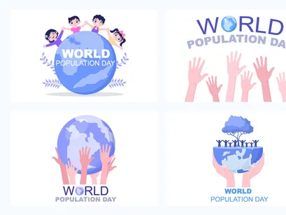 15 World Population Day Illustration