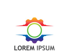 Gear logo with a creative idea.