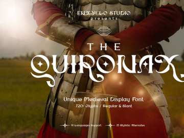 THE QUIRONAX - Medieval Display Font preview picture