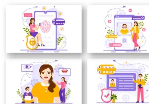 12 Identification Card Illustration