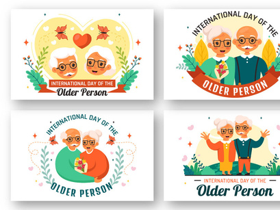 11 International Day of Older Persons Illustration