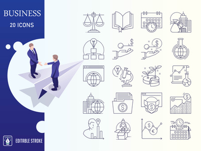 Business And Finance Icon Set