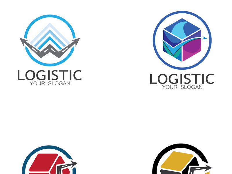 logistics logo icon illustration vector design  distribution symbol  delivery of goods  economy  finance